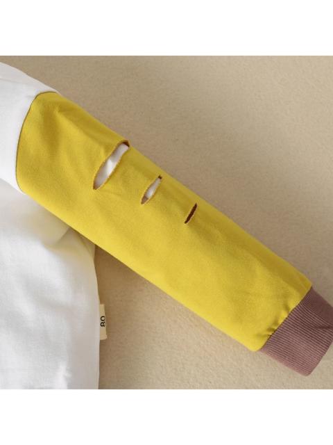 Bluza multicolora cu striatii pe maneci, 18-24 luni — poza produs 3/4