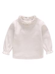 Bluza cu guler inalt si volanase, 12-18 luni