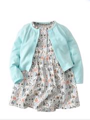 Set rochita si cardigan asortat, 9 luni