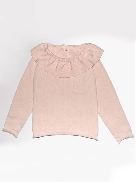 Poza produs Bluza fetite cu guleras aplicat 12-18 luni