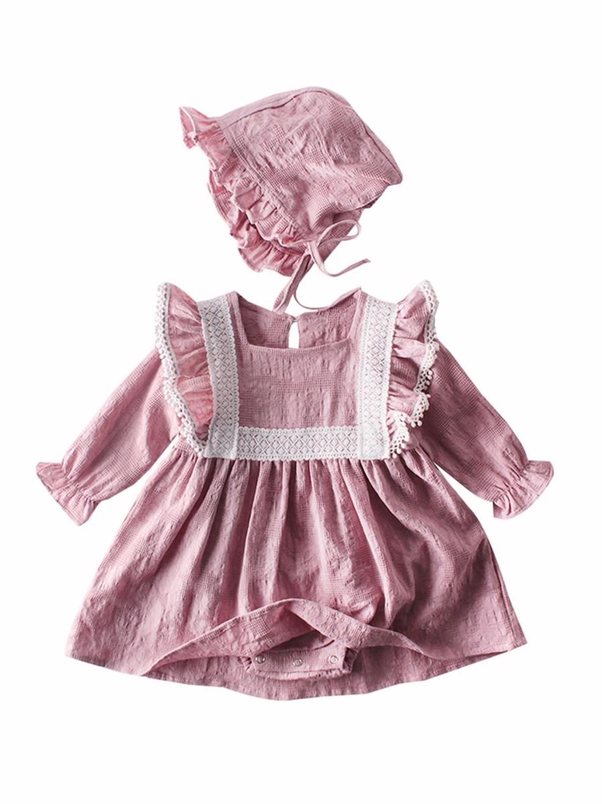 Rochie eleganta si caciulita asortata 18-24 luni