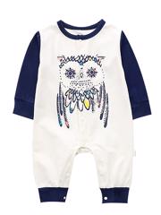 Salopeta "Cartoon Owl" 0-3 luni