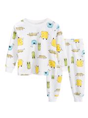 PIjamale unisex, bumbac 100%, 2 ani