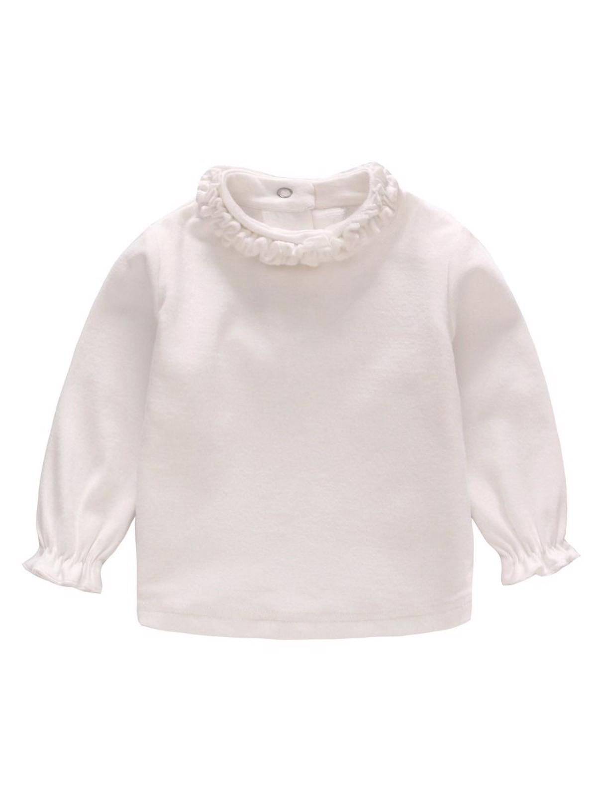 Bluza cu guler inalt si volanase, 18-24 luni