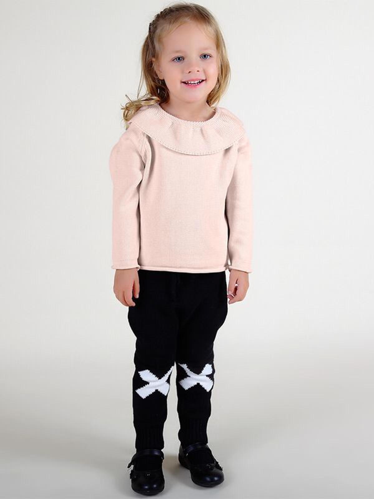 Poza produs Bluza fetite cu guleras aplicat 12-18 luni