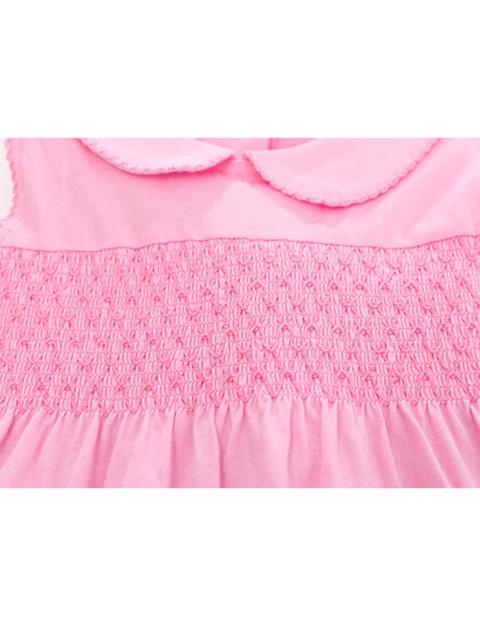 Poza produs Rochie cu guleras si aplicatii florale 2-3 ani