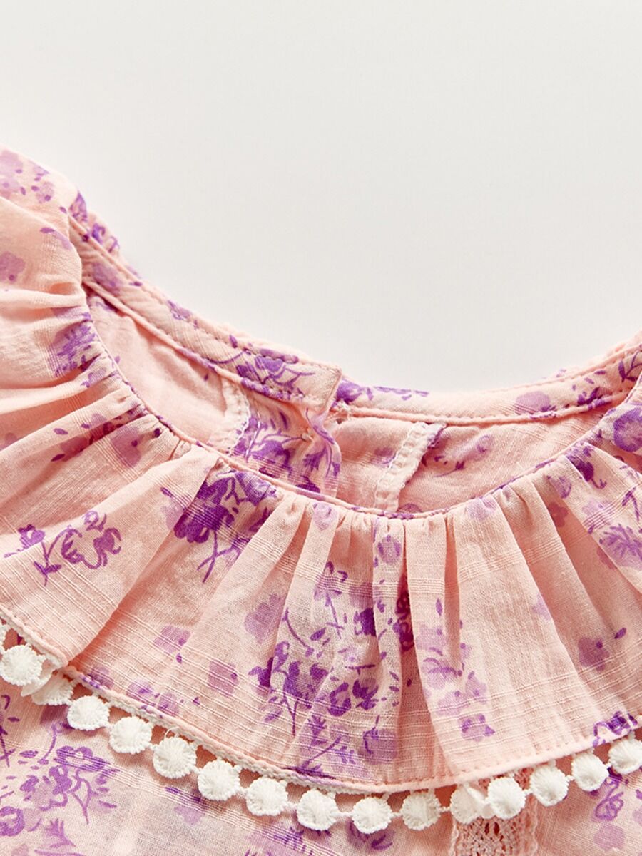 Poza produs Rochie eleganta "Purple Flower" 9-12 luni