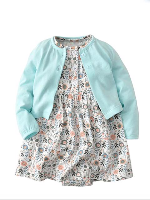 Poza produs Set rochita si cardigan asortat, 9 luni