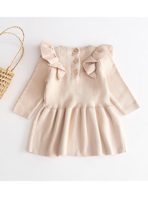 Rochie tricotata fetite, culoare nude, 6-9 luni — poza produs 2/2