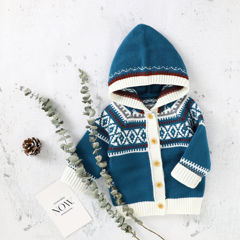 Cardigan gluga  bumbac 100% 9-12 luni