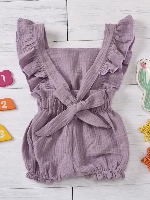 Poza produs Salopeta muselina cu volanase 12-18 luni