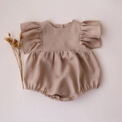 Body elegant din in si bumbac 3-6 luni