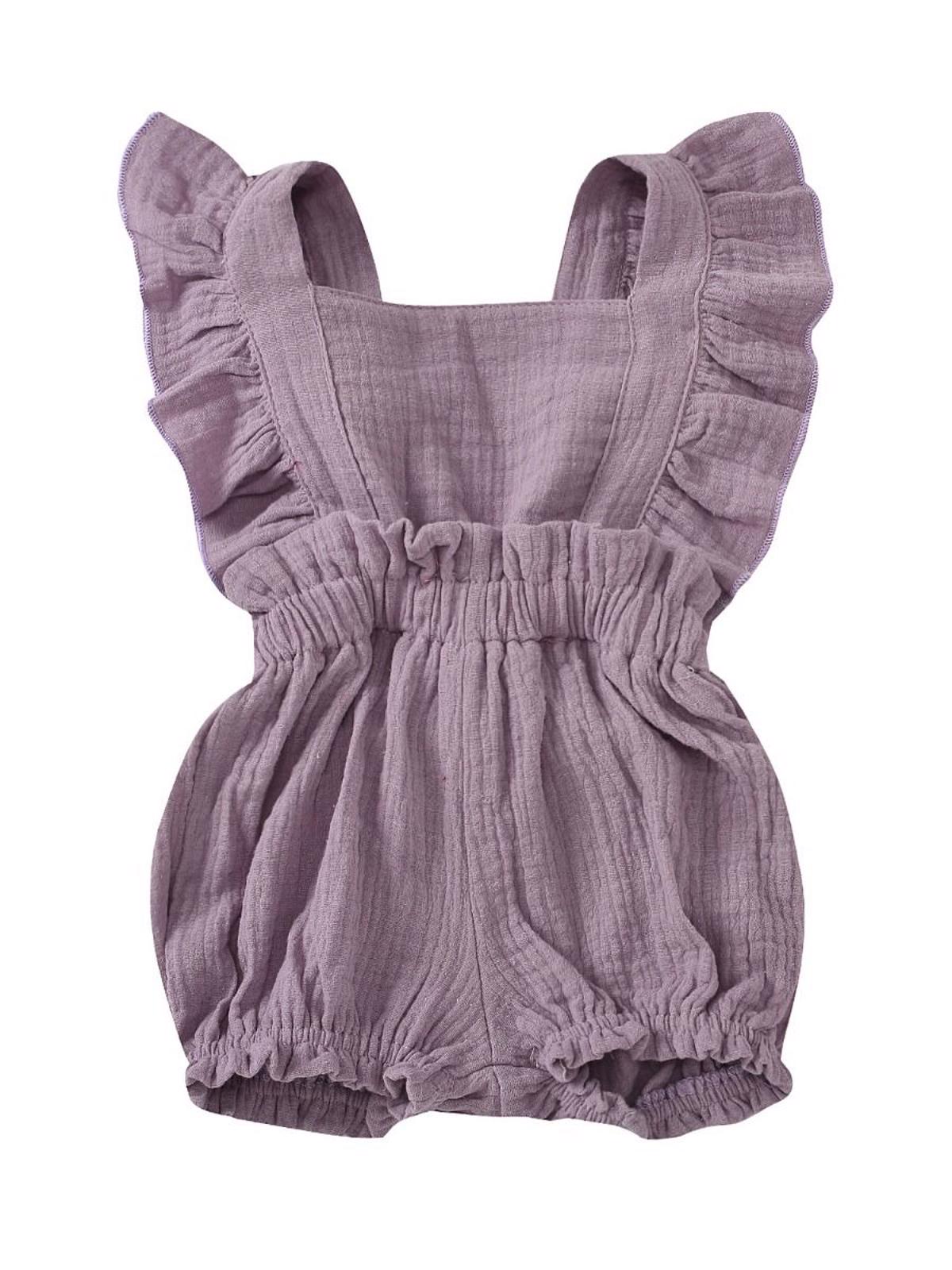 Poza produs Salopeta muselina cu volanase 12-18 luni