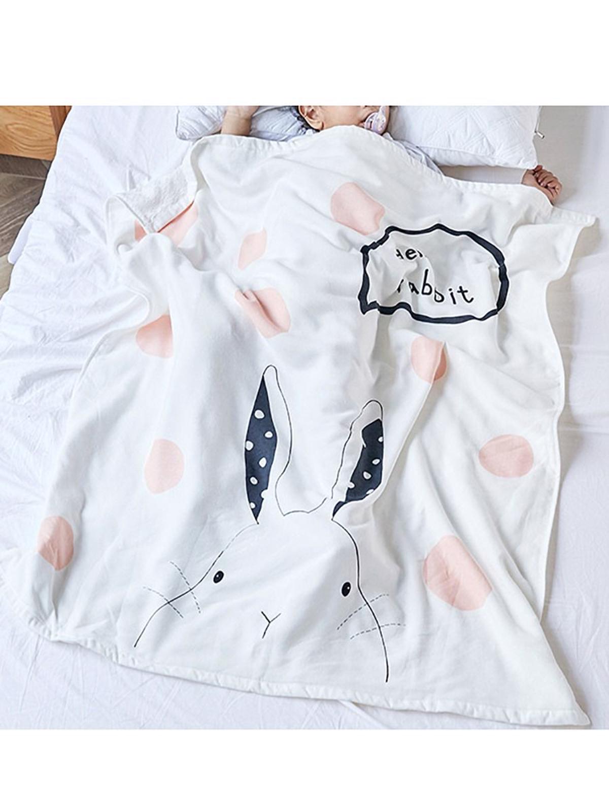 Poza produs Paturica bumbac 100%, print iepuras