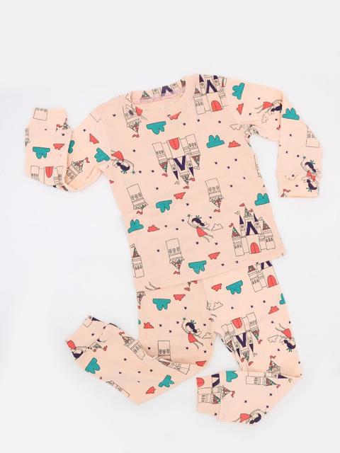 Poza produs Pijamale unisex bumbac 100%, 2 ani