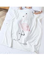 Paturica bumbac 100%, print flamingo