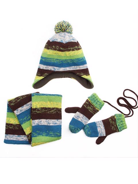 Poza produs Set iarna caciula, fular si manusi