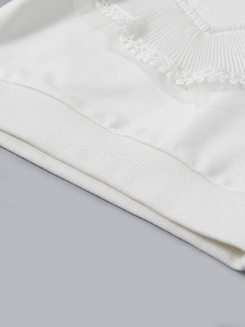 Poza produs Bluza alba cu volanas aplicat, 4 ani