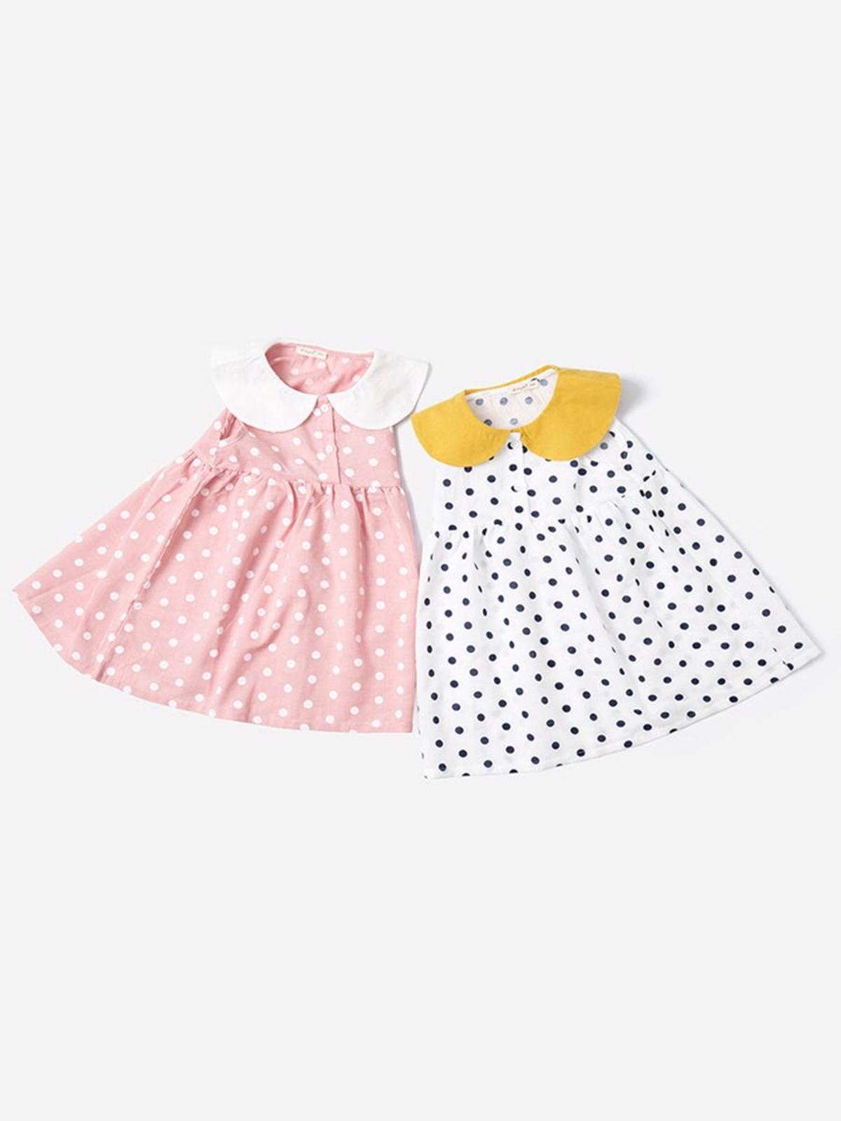 Poza produs Rochie cu buline si guleras aplicat 3-4 ani