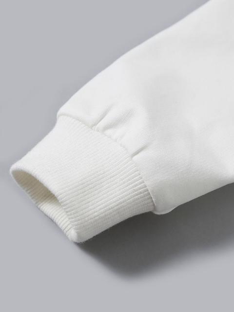 Poza produs Bluza alba cu volanas aplicat, 2 ani