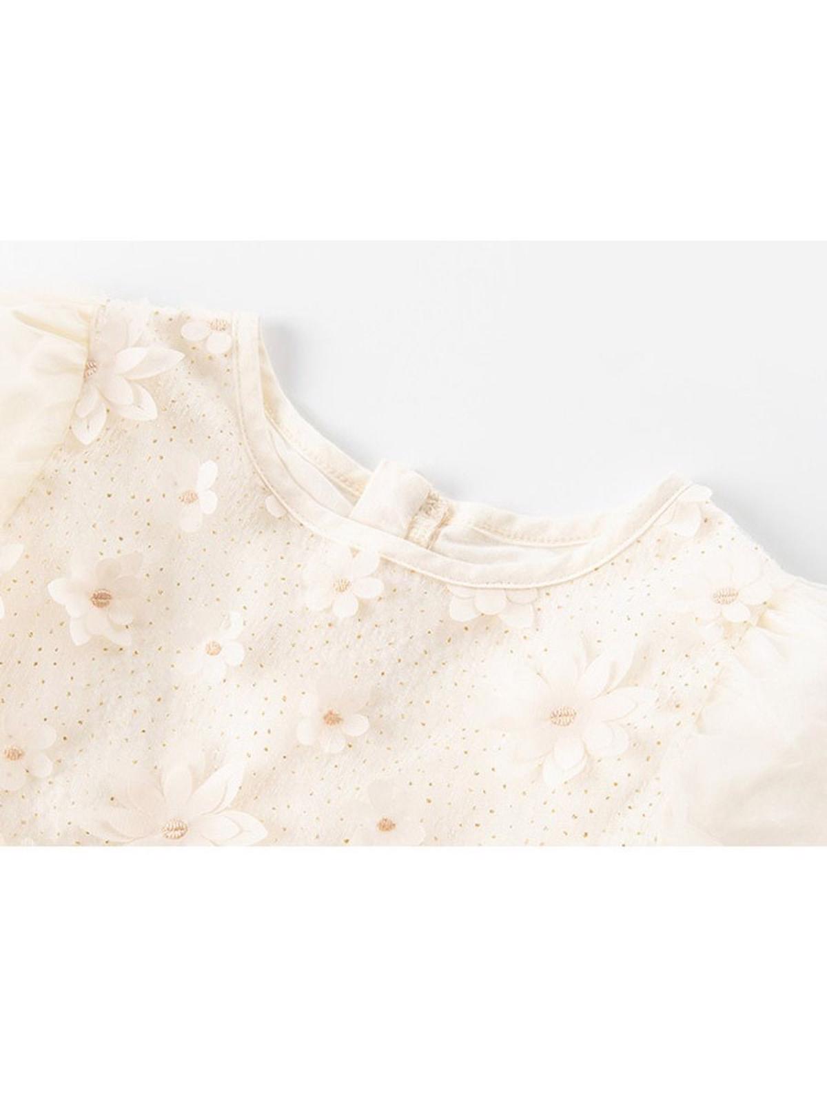 Poza produs Rochie eleganta cu aplicatii florale 4-5 ani