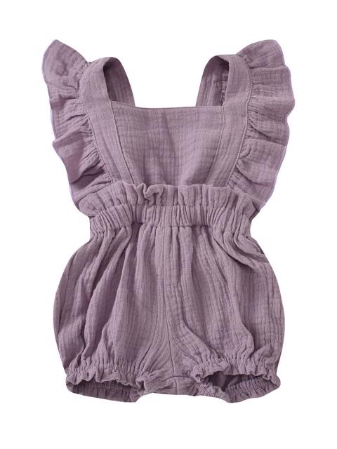 Poza produs Salopeta muselina cu volanase 12-18 luni