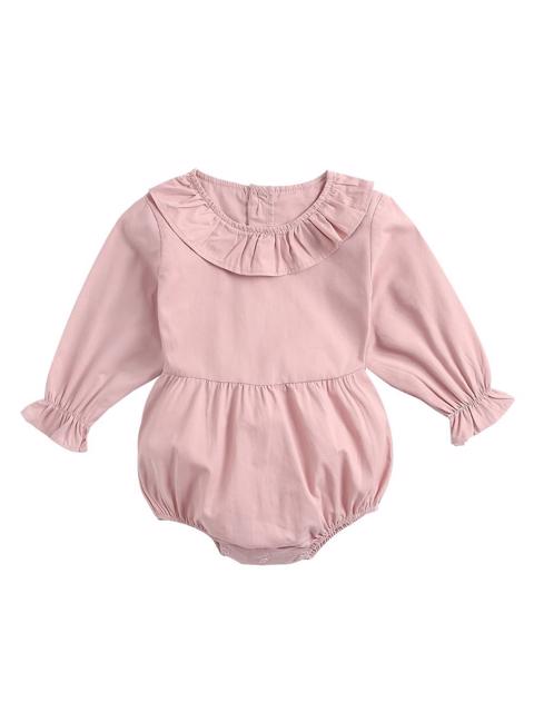 Poza produs Body elegant cu guler si volanase 6-12 luni