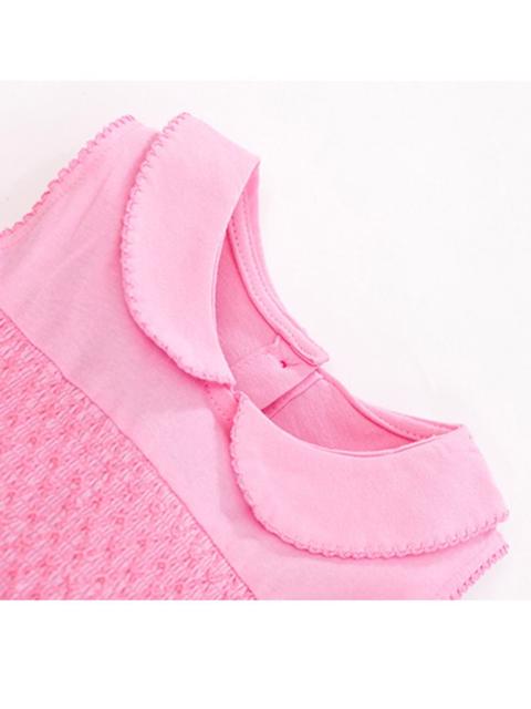 Poza produs Rochie cu guleras si aplicatii florale 2-3 ani